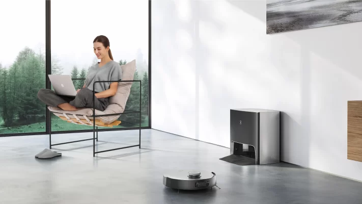 Robot hút bụi lau nhà tự động giặt giẻ Ecovacs Deebot X1 Turbo